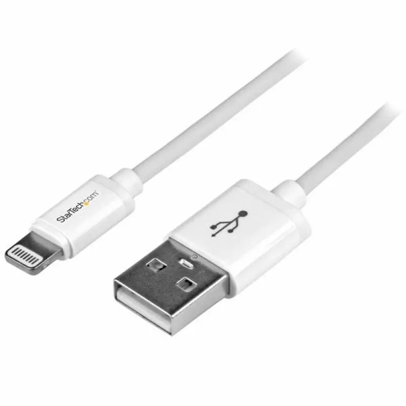 StarTech.com 1 m (3 pėd.) USB į Lightning laidas – „iPhone“ / „iPad“ / „iPod“ įkrovimo laidas – greito įkrovimo Lightning į USB laidas – „Apple MFi“ sertifikuotas – baltas