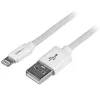 StarTech.com 2 m USB į Lightning laidas - Ilgas iPhone / iPad / iPod įkrovimo laidas - Lightning į USB laidas - Apple MFi sertifikuotas - Baltas