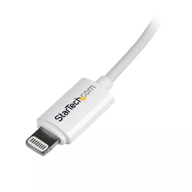 StarTech.com 2 m USB į Lightning laidas - Ilgas iPhone / iPad / iPod įkrovimo laidas - Lightning į USB laidas - Apple MFi sertifikuotas - Baltas