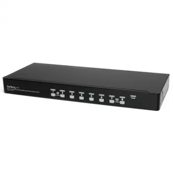 StarTech.com 8 prievadų 1U montuojamas stovo USB KVM jungiklio rinkinys su OSD ir laidais