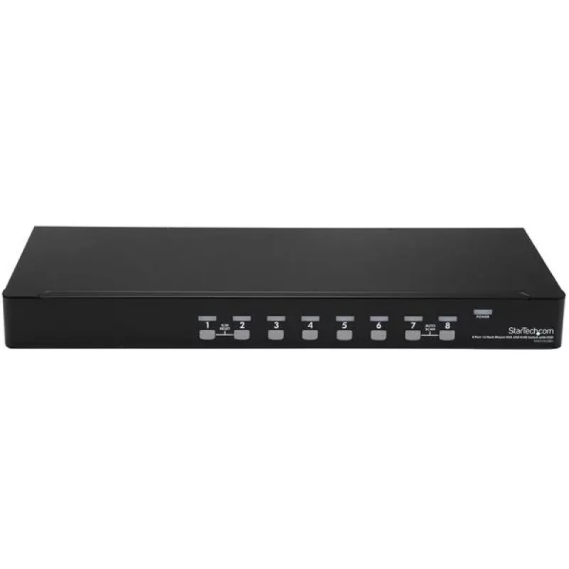 StarTech.com 8 prievadų 1U montuojamas stovo USB KVM jungiklio rinkinys su OSD ir laidais