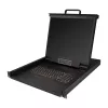 StarTech.com Rackmount KVM Console - Single Port VGA KVM with 19 inch LCD Monitor for Server Rack - Fully Featured Universal 1U LCD KVM Drawer w/Cables & Hardware - USB Support - 50,000 MTBF