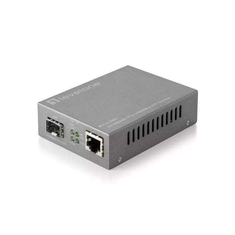 LevelOne RJ45 į SFP valdomas spartusis eterneto medijos keitiklis