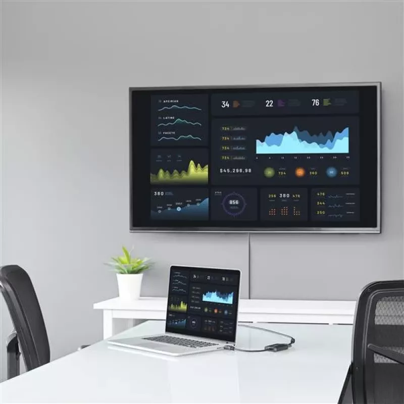 StarTech.com HDMI į VGA vaizdo adapteris-konverteris su garsu staliniam kompiuteriui / nešiojamam kompiuteriui / ultrabook'ui - 1920x1080