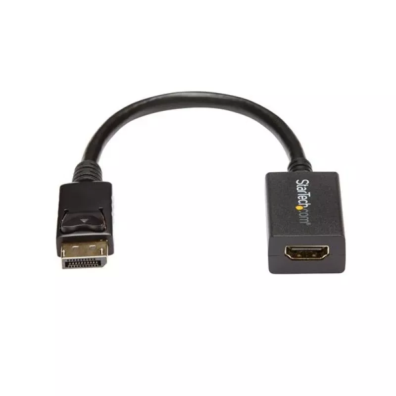 StarTech.com DisplayPort į HDMI adapteris - DP 1.2 į HDMI vaizdo keitiklis 1080p - DP į HDMI monitoriaus/televizoriaus/ekrano kabelio adapteris - pasyvus DP į HDMI adapteris - užfiksuojama DP jungtis