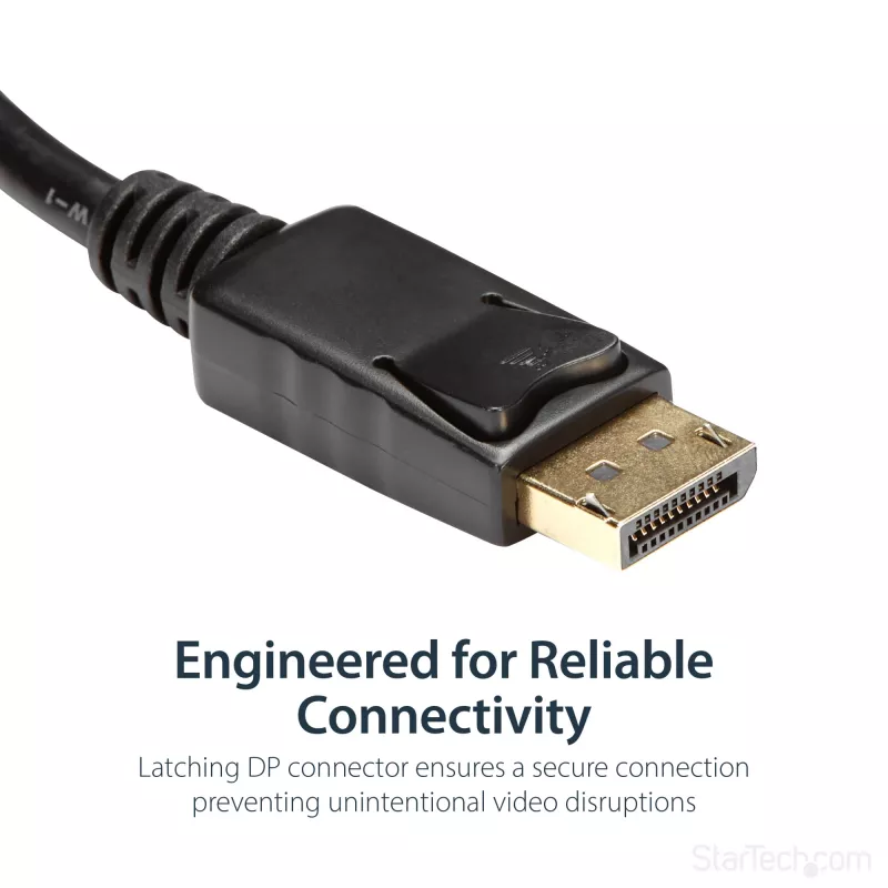 StarTech.com DisplayPort į HDMI adapteris - DP 1.2 į HDMI vaizdo keitiklis 1080p - DP į HDMI monitoriaus/televizoriaus/ekrano kabelio adapteris - pasyvus DP į HDMI adapteris - užfiksuojama DP jungtis