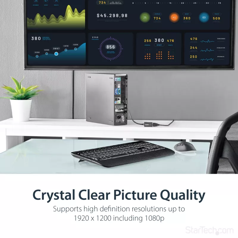 StarTech.com DisplayPort į HDMI adapteris - DP 1.2 į HDMI vaizdo keitiklis 1080p - DP į HDMI monitoriaus/televizoriaus/ekrano kabelio adapteris - pasyvus DP į HDMI adapteris - užfiksuojama DP jungtis