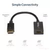 StarTech.com DisplayPort į HDMI adapteris - DP 1.2 į HDMI vaizdo keitiklis 1080p - DP į HDMI monitoriaus/televizoriaus/ekrano kabelio adapteris - pasyvus DP į HDMI adapteris - užfiksuojama DP jungtis