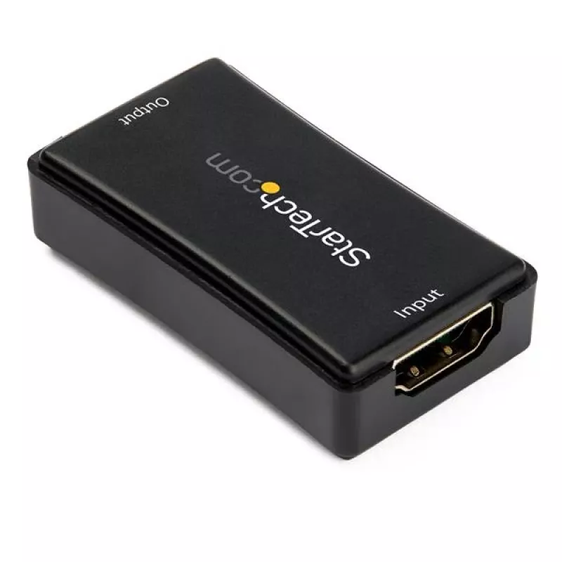 “StarTech.com” 14 m HDMI signalo stiprintuvas - 4K 60Hz, 3840 x 2160 pikselių, AV kartotuvas, 14 m, juodas, HDCP