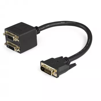 StarTech.com 30cm (1 ft) DVI-D į 2x DVI-D skaitmeninio vaizdo skirstytuvo laidas – V/V~1 ft DVI-D į 2x DVI-D skaitmeninio vaizdo skirstytuvo laidas – V/V