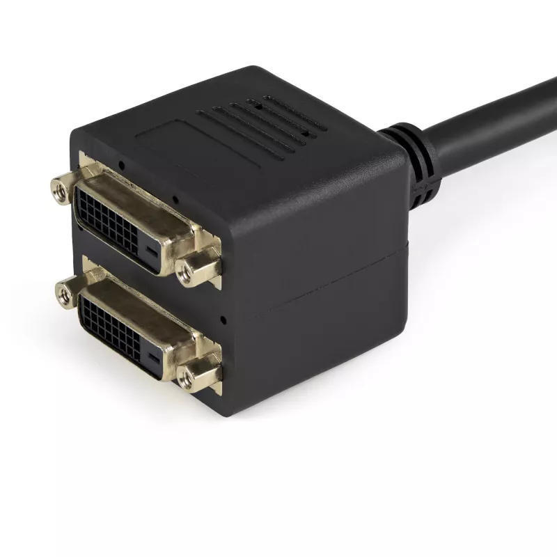 StarTech.com 30cm (1 ft) DVI-D į 2x DVI-D skaitmeninio vaizdo skirstytuvo laidas – V/V~1 ft DVI-D į 2x DVI-D skaitmeninio vaizdo skirstytuvo laidas – V/V