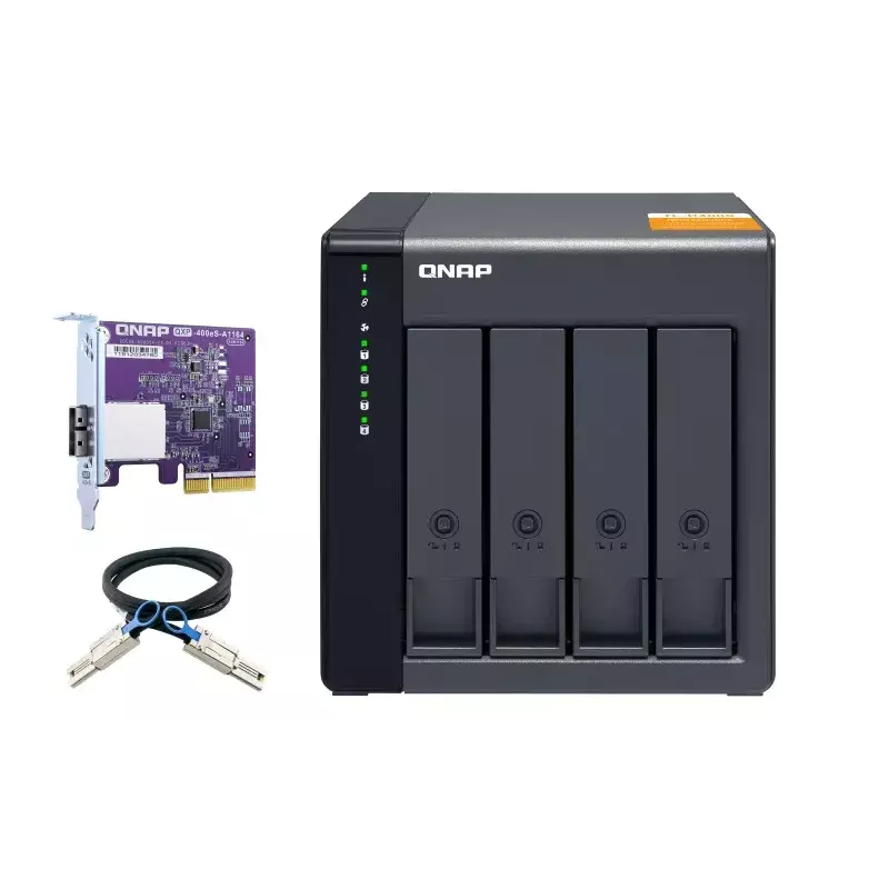 QNAP TL-D400S saugojimo įrenginio dėklas HDD/SSD dėklas juoda, pilka 2,5/3,5 colio