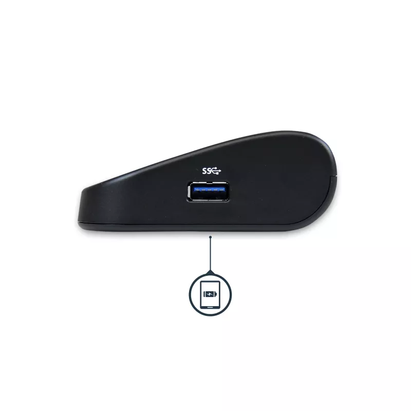 StarTech.com dviejų monitorių USB 3.0 prijungimo stotelė su HDMI ir DVI/VGA~Dviejų monitorių USB 3.0 nešiojamojo kompiuterio prijungimo stotelė su HDMI/DVI/VGA, 3x USB-A šakotuvu, GbE, garso įranga, universali A tipo prijungimo stotelė, skirta Windows/macOS/ChromeOS – atitinka TAA
