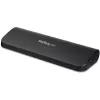 StarTech.com dviejų monitorių USB 3.0 prijungimo stotelė su HDMI ir DVI/VGA~Dviejų monitorių USB 3.0 nešiojamojo kompiuterio prijungimo stotelė su HDMI/DVI/VGA, 3x USB-A šakotuvu, GbE, garso įranga, universali A tipo prijungimo stotelė, skirta Windows/macOS/ChromeOS – atitinka TAA