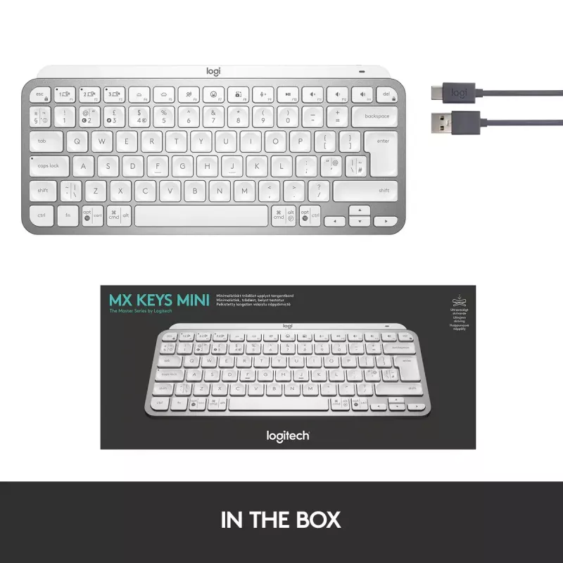 Logitech MX Keys Mini belaidė apšviečiama klaviatūra Mini QWERTY