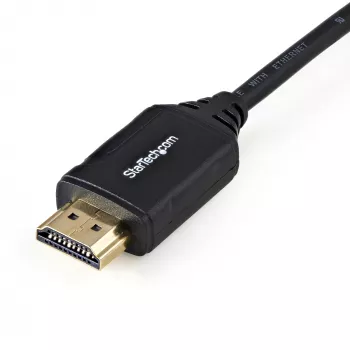 StarTech.com 1.6ft (50 cm) Premium sertifikuotas HDMI 2.0 laidas su eternetu – didelės spartos Ultra HD 4K 60 Hz HDMI laidas HDR10 – HDMI laidas (kištukai-kištukas) – UHD monitoriams, televizoriams, ekranams