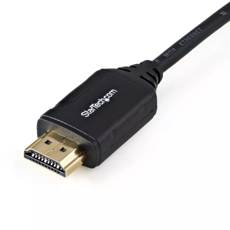 StarTech.com 1.6ft (50 cm) Premium sertifikuotas HDMI 2.0 laidas su eternetu – didelės spartos Ultra HD 4K 60 Hz HDMI laidas HDR10 – HDMI laidas (kištukai-kištukas) – UHD monitoriams, televizoriams, ekranams