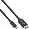 USB ekrano kabelis InLine 64111 USB-C kištukas į HDMI kištuką 1 m