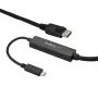 StarTech.com 9,8 pėdų / 3 m USB-C į DisplayPort 1.2 kabelis 4K 60Hz – USB-C į DisplayPort adapterio kabelis – HBR2 USB Type-C DP Alt Mode į DP monitoriaus vaizdo kabelis – veikia su Thunderbolt 3 – juodas