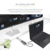 StarTech.com USB-C į dviejų DisplayPort 1.4 adapteris, USB Type-C kelių monitorių MST šakotuvas, dviejų 5K 60 Hz DP nešiojamojo kompiuterio ekrano plėtiklis / skirstytuvas, HDR, itin ilgas integruotas kabelis – tik „Windows“