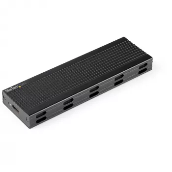 StarTech.com USB-C 10 Gbps į M.2 NVMe arba M.2 SATA SSD korpusas – nešiojamas išorinis M.2 PCIe/SATA NGFF SSD aliuminio dėklas – USB-C ir USB-A jungiamieji kabeliai – palaiko 2230/2242/2260/2280