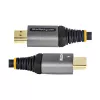 StarTech.com 20 colių (50 cm) HDMI 2.1 kabelis 8K – sertifikuotas itin didelės spartos HDMI kabelis 48 Gbps – 8K 60 Hz / 4K 120 Hz HDR10+ eARC – Ultra HD 8K HDMI laidas – monitoriui / televizoriui / ekranui – lankstus TPE apvalkalas