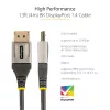 StarTech.com 13 pėdų (4 m) VESA sertifikuotas DisplayPort 1.4 laidas – 8K 60Hz HDR10 – Ultra HD 4K 120Hz vaizdo – DP 1.4 laidas / kabelis – monitoriams / ekranams – DisplayPort į DisplayPort laidas – M/M