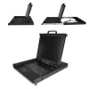 StarTech.com stelažinis KVM pultas - vieno prievado VGA KVM su 17 colių LCD monitoriumi serverio stelažui - pilnai funkcionalus universalus 1U LCD KVM stalčius su kabeliais ir tvirtinimo detalėmis - USB palaikymas - 50 000 MTBF
