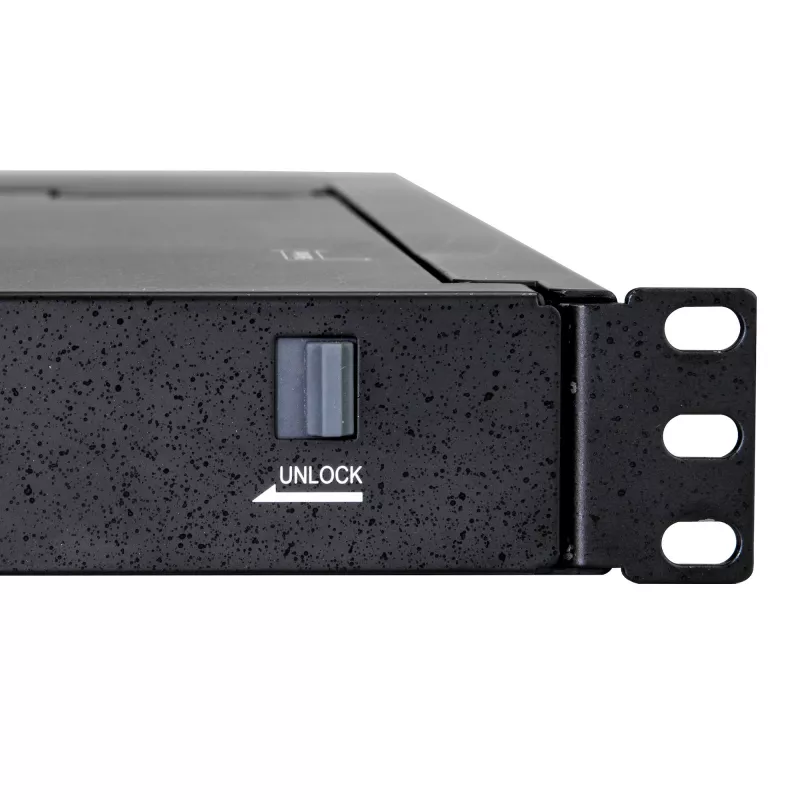 StarTech.com stelažinis KVM pultas - vieno prievado VGA KVM su 17 colių LCD monitoriumi serverio stelažui - pilnai funkcionalus universalus 1U LCD KVM stalčius su kabeliais ir tvirtinimo detalėmis - USB palaikymas - 50 000 MTBF