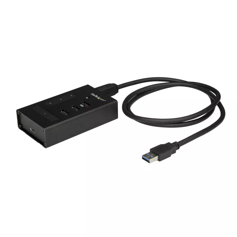StarTech.com 4 prievadų USB 3.0 šakotuvas – USB Type-A į 1x USB-C ir 3x USB-A – komercinis metalinis USB šakotuvas – SuperSpeed 5Gbps USB 3.1/3.2 Gen 1 – su maitinimu – BC 1.2 greitas įkrovimas – montuojamas / tvirtas~4 prievadų USB 3.0 šakotuvas – USB Type-A į 1x USB-C ir 3x USB-A – komercinis metalinis USB šakotuvas – SuperSpeed USB 3.2 Gen 1 (5Gbps) – su maitinimu – BC 1.2 greitas įkrovimas –…