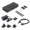 StarTech.com 7 prievadų USB C koncentratorius – USB Type-C į 2x USB-C/5x USB-A – komercinis metalinis USB 3.0 koncentratorius – SuperSpeed USB 3.2 Gen 1 (5 Gbps) – maitinamas iš tinklo – BC 1.2 greitasis įkrovimas – tvirtinamas / patvarus