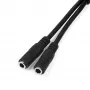 StarTech.com ausinių adapteris ausinėms su atskirais ausinių / mikrofono kištukais – 3,5 mm 4 kontaktų į 2x 3 kontaktų 3,5 mm (V/M)