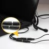 StarTech.com ausinių adapteris ausinėms su atskirais ausinių / mikrofono kištukais – 3,5 mm 4 kontaktų į 2x 3 kontaktų 3,5 mm (V/M)
