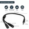 StarTech.com ausinių adapteris ausinėms su atskirais ausinių / mikrofono kištukais – 3,5 mm 4 kontaktų į 2x 3 kontaktų 3,5 mm (V/M)