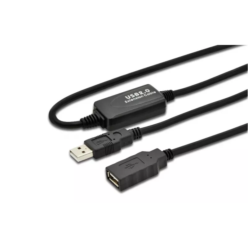 Microconnect USBAAF15A USB laidas USB 2.0 15 m USB A juodas