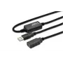 Microconnect USBAAF15A USB laidas USB 2.0 15 m USB A juodas