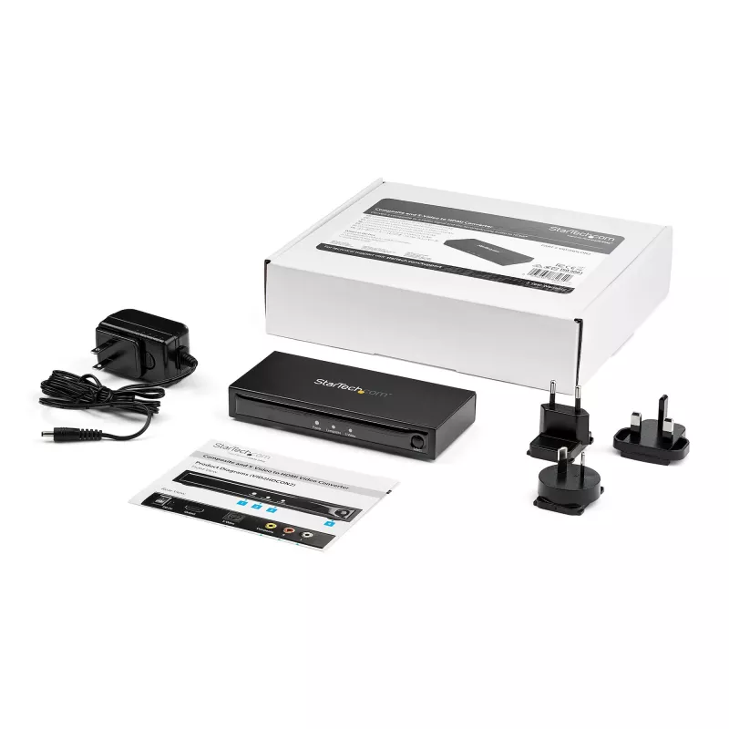 StarTech.com S-Video arba Composite į HDMI keitiklis su garsu - 720p - NTSC ir PAL