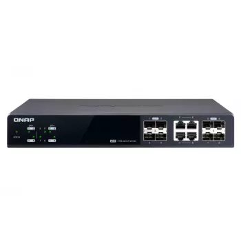 QNAP QSW-M804-4C tinklo komutatorius Valdomas 10G Ethernet (100/1000/10000) Juoda