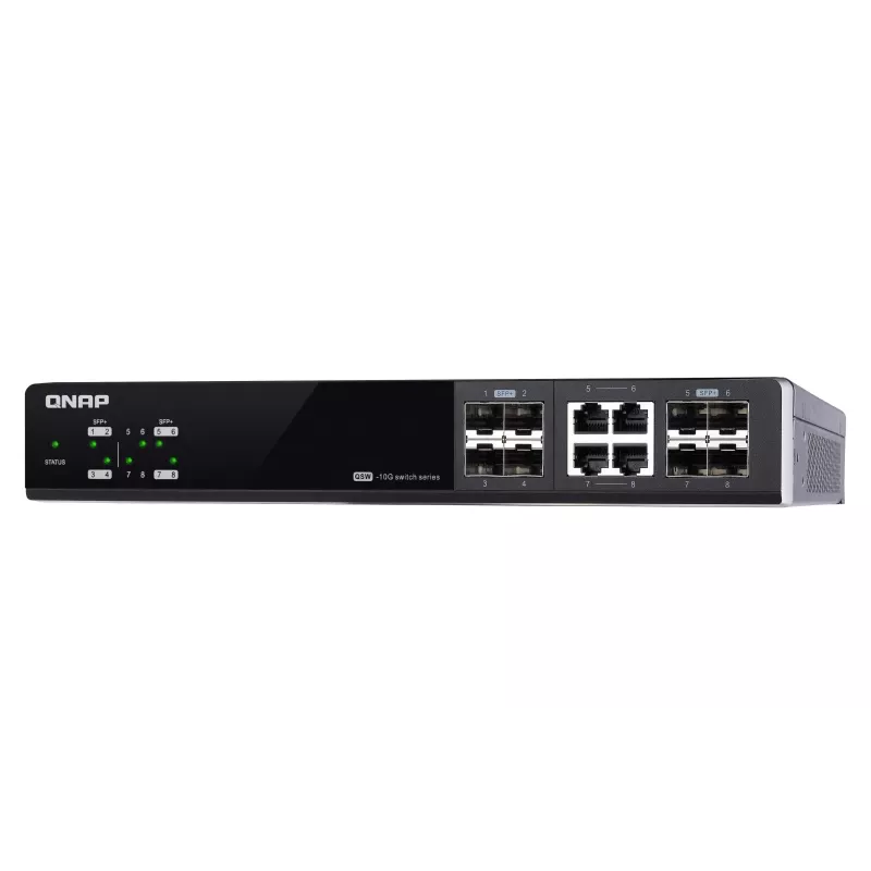 QNAP QSW-M804-4C tinklo komutatorius Valdomas 10G Ethernet (100/1000/10000) Juoda