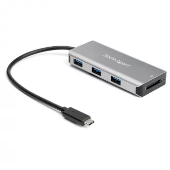StarTech.com 3 prievadų 10 Gbps USB C šakotuvas su SD kortelių skaitytuvu – 3x USB-A ir 1x SD lizdas – Nešiojamas USB 3.1/3.2 Gen 2 Type C adapterio šakotuvas – Nešiojamojo kompiuterio šakotuvas – Maitinamas per USB magistralę – Suderinamas su Thunderbolt 3 ~ 3 prievadų 10 Gbps USB C šakotuvas su SD kortelių skaitytuvu – 3x USB-A ir 1x SD lizdas – Nešiojamas USB 3.2 Gen 2 Type C adapterio…