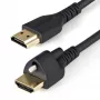StarTech.com 6 pėdų (2 m) HDMI laidas su užrakinimo varžtu - 4K 60Hz HDR - Didelės spartos HDMI 2.0 monitoriaus laidas su užrakto varžto jungtimi saugiam prijungimui - HDMI laidas su Ethernet - M/M
