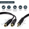 StarTech.com 6 colių stereo skirstytuvo laidas - 3,5 mm kištukas į 2x 3,5 mm lizdus
