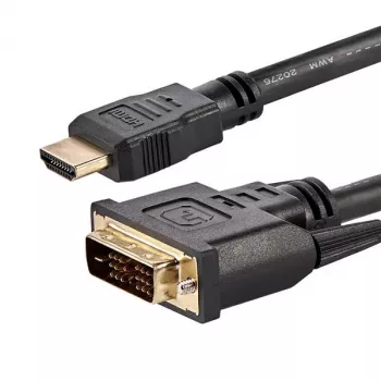 StarTech.com 6 ft HDMI į DVI-D kabelis - M/M, 1,8 m, HDMI, DVI-D, Vyriška, Vyriška, Tiesus