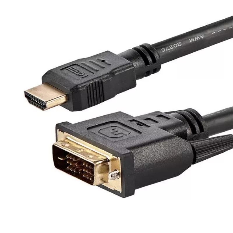 StarTech.com 6 ft HDMI į DVI-D kabelis - M/M, 1,8 m, HDMI, DVI-D, Vyriška, Vyriška, Tiesus