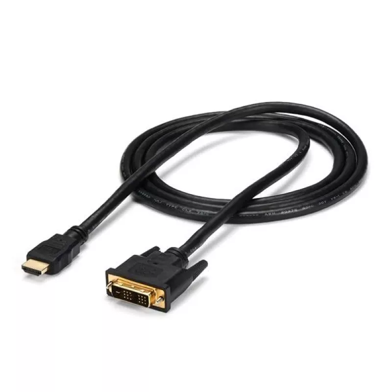 StarTech.com 6 ft HDMI į DVI-D kabelis - M/M, 1,8 m, HDMI, DVI-D, Vyriška, Vyriška, Tiesus