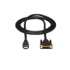 StarTech.com 6 ft HDMI į DVI-D kabelis - M/M, 1,8 m, HDMI, DVI-D, Vyriška, Vyriška, Tiesus