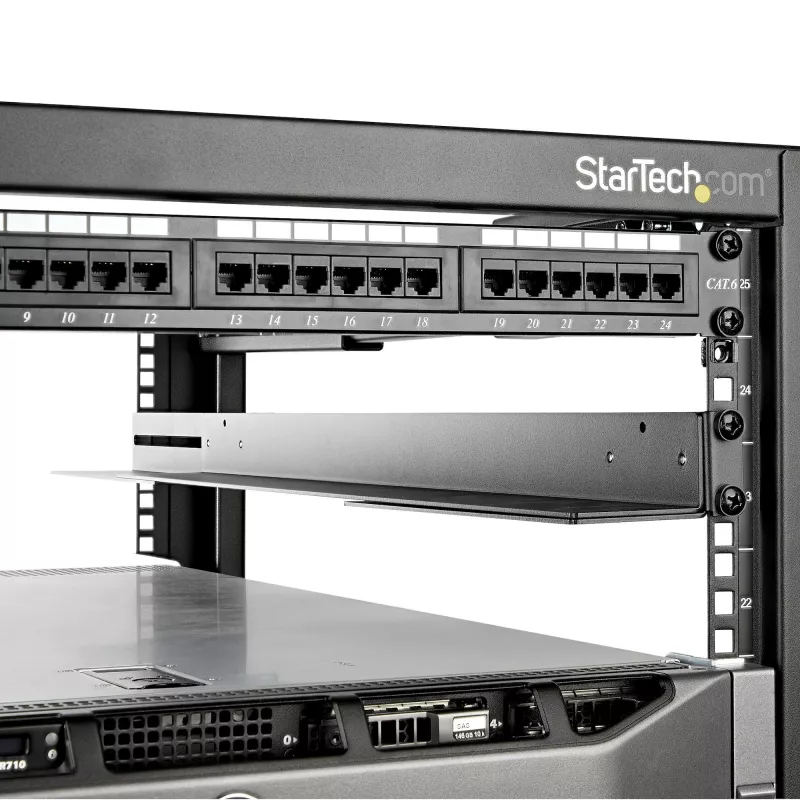 StarTech.com 1U 19 col. serverio stovo bėgeliai - 24-36 col. reguliuojamo gylio - universalūs 4 stulpų stovo montavimo bėgeliai - tinklo įrangos/serverio/UPS montavimo bėgelių rinkinys HPE ProLiant Dell PowerEdge