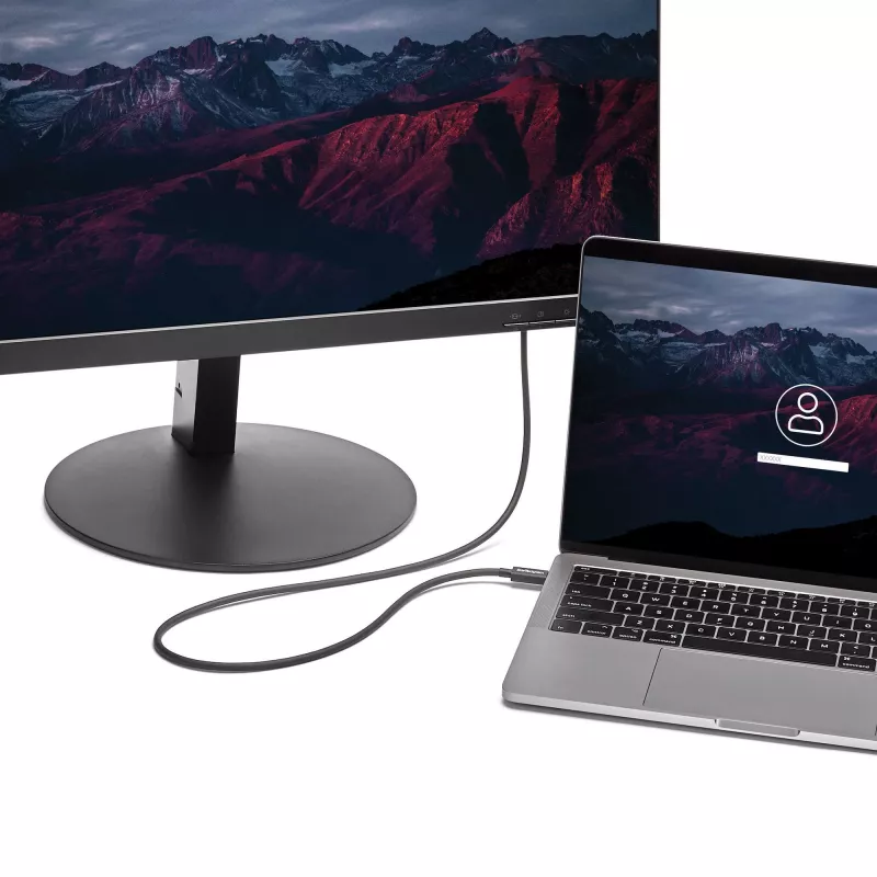 StarTech.com 1 m Thunderbolt 3 (20 Gbps) USB-C kabelis – suderinamas su Thunderbolt, USB ir DisplayPort