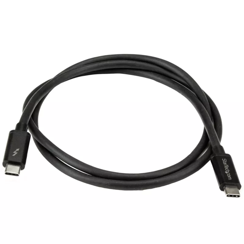 StarTech.com 1 m Thunderbolt 3 (20 Gbps) USB-C kabelis – suderinamas su Thunderbolt, USB ir DisplayPort