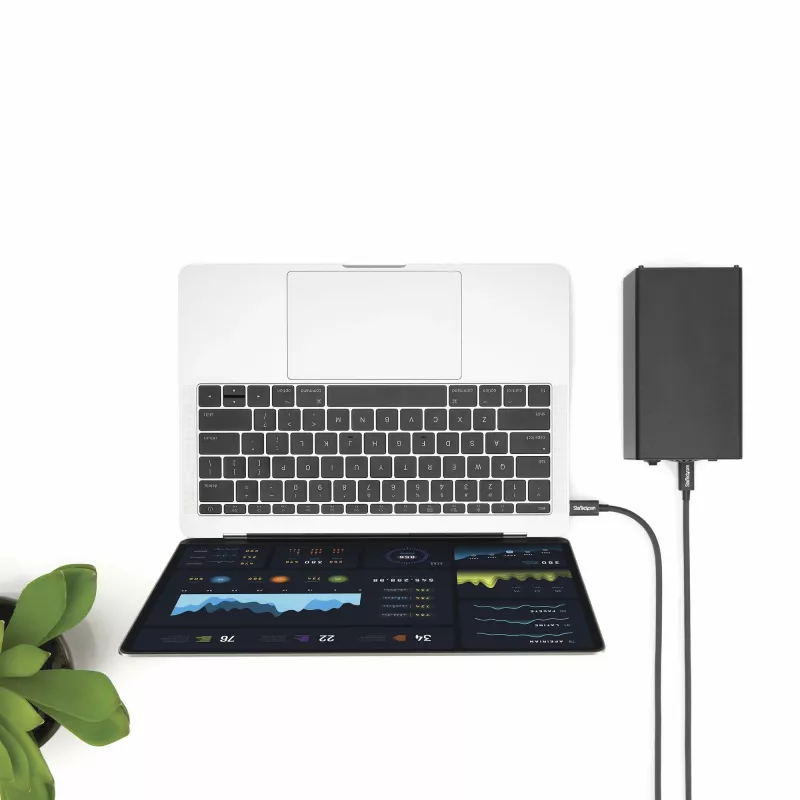 StarTech.com 2 m Thunderbolt 3 (20 Gbps) USB-C laidas – suderinamas su Thunderbolt, USB ir DisplayPort